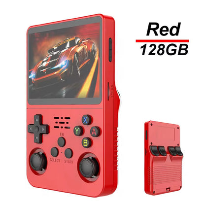 R36S Handheld Game Console - 3.5" IPS Screen, 128G of Classic Retro Games, Portable Pocket Gaming Fun!