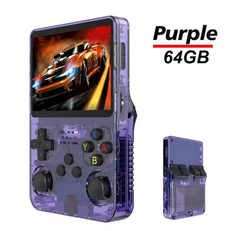 R36S Handheld Game Console - 3.5" IPS Screen, 128G of Classic Retro Games, Portable Pocket Gaming Fun!